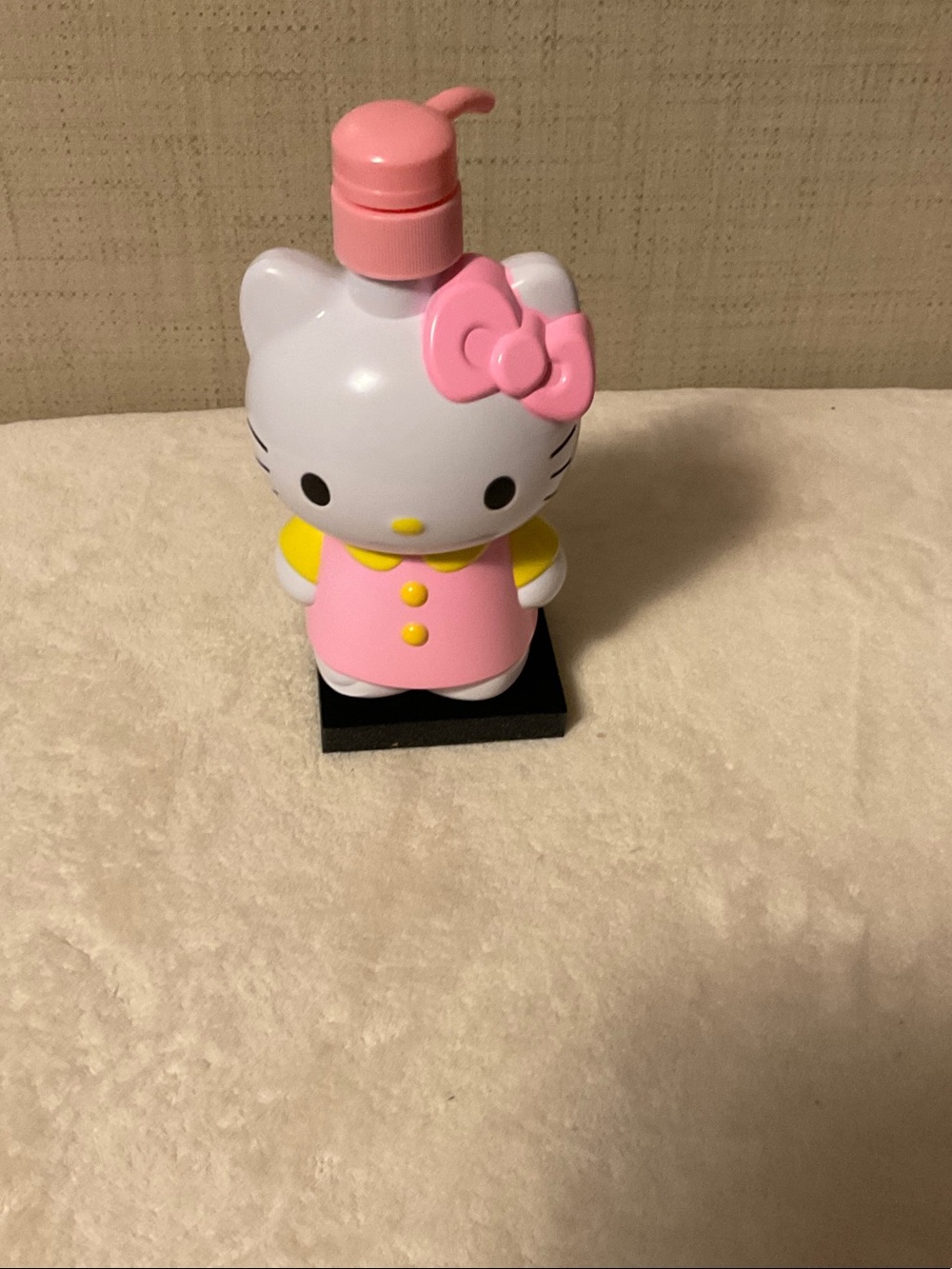 Hello Kitty Pink & White Pump Dispenser with Yellow Accents